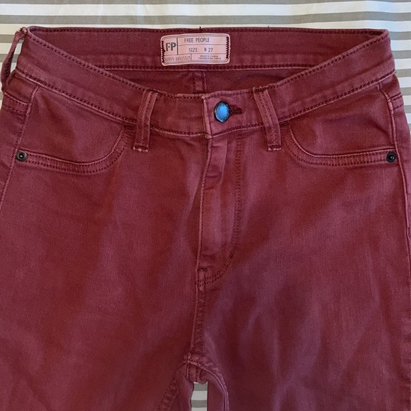 Free people mauve denim jeans - Picture 2 of 3